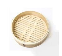 Chinese Dumplings Bamboo Steamer Cooker with Lid, Cooking Vegetables Buns Making Cookware Basket, Bamboo Steamer(30cm cage)