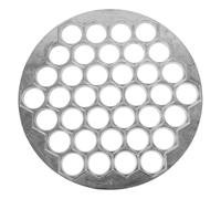 Chinese Dumplings Maker 37 Holes Pelmeni Mold Russian Ravioli Dumplings Mold, Aluminum Alloy Ravioli Machine, Non-Stick Pelmeni Form Maker Tools for Kitchen Cooking (Silver)