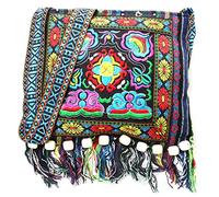 Chinese Embroidery Hill Tribe For Tote Messenger Bag Women's Waterproof Usb Oxford Crossbody Teenage Girls Bag Anti-theft Shoulder Multifunction Short Travel Chest Pack For Male Personal Pocket