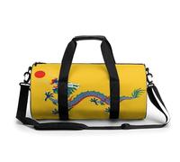 Chinese Empire Under The Qing Dynasty Flag Gym Duffel Bag Sports Shoulder Backpack Travel Weekender Handbag for Men Women