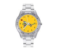 Chinese Empire Under The Qing Dynasty Flag Quartz Wrist Watch Stainless Steel Watches for Men Women Easy to Read