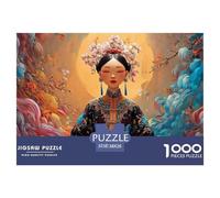 Chinese Empress 1000 Piece Eco-friendly Paper Jigsaw Puzzles Qing Dynasty Princess Unique Challenging Educational Toys Jigsaws For Adults And Kids 38x26cm/1000pcs