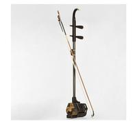 Chinese Erhu Instrument Black Sandalwood Hexagonal Enlarged Curved Head Flat Hole Handmade Erhu Chinese 2-string Instrument