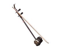 Chinese Erhu Instrument Old Mahogany Hexagon Solid Wood Piano Axis Plain Pole Erhu With White Horsetail Bow And Storage Case