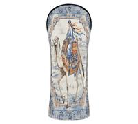 Chinese Ethnic Camel Woman Golf Club Head Covers Pu Leather with Number Tags for Woods and Driver Hybrid