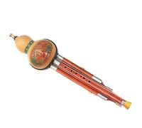 Chinese Ethnic Sandalwood Hulusi Instrument Beginner C Key/B Flat Key Professional Playing Hulusi Professional Hulusi (Color : 02, Size : BB key)
