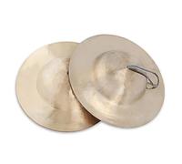 Chinese Feng Shui Brass Gong, Big Head Cymbal Finger Cymbals 1 Pair, Traditional China Cymbals Copper(28CM)