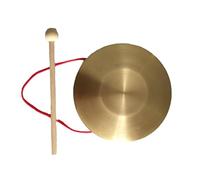 Chinese Feng Shui Brass Gong, Chinese Percussion Instrument Gong Small Gong Percussion Gong Hand Brass(25cm)