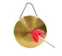 Chinese Feng Shui Brass Gong, Gong mini gong large gong with stand mini gong desk Brass(32cm)