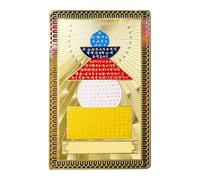 Chinese Feng Shui Card, God of Wealth, Lucky Card - Chinese God of Wealth Feng Shui Card, Women Men Purse Decoration Golden Talisman Card for Wealth and Happiness