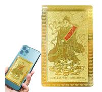 Chinese Feng Shui Card, God of Wealth, Lucky Card, Wealth God Card, Chinese Feng Shui, The Wallet Decoration Card Symbolizes Wealth and Happiness for Friends and Colleagues