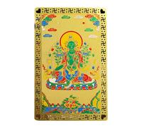 Chinese Feng Shui Card - Traditional Chinese Collectible Gold Card | China Wealth God Card Feng Shui Card, Golden Talisman Card, Lucky Amulet, Decoration For Living Room