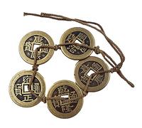 Chinese Feng Shui Coins Qing Dynasty Five Emperors Copper Coin Copper Coin Hemp String Copper Coin Pendant Antique Ornaments
