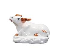 Chinese Feng Shui Dragon Statue - 2024 Year of the Dragon Zodiac Collectible Figurine, White Ceramics Home Office Decor, Unique Gift for Rooster Lovers