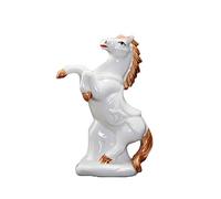 Chinese Feng Shui Dragon Statue - 2024 Year of the Dragon Zodiac Figurine, White Ceramic Collectible for Home, Office, Car Décor, Perfect Chinese Gift, Includes Rooster.