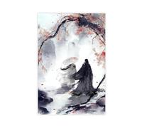 Chinese Feng Shui Ink Painting Art Painting Poster Canvas Poster Wall Art Decor Print Picture Paintings for Living Room Bedroom Decoration 16x24inch(40x60cm)