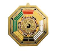 Chinese Feng Shui Mirror,Brass Concave Bagua Mirror, Feng Shui Ornaments Gathering Lucky Five Emperor Money 15cm (Size : 15cm Mirror (Color : One Color, Size : 15c