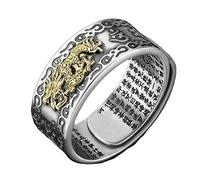 Chinese Feng Shui Ring Silver Plated Adjustable Rings For Women Birthday Men Jewelry Q9E9 Wealth Amulet Lucky