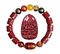 Chinese Feng Shui Style Red Beaded Bracelet or Guardian Pendant, Symbolic Decorative Jewelry, Sold Separately(November-December Birth - H)