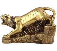 Chinese Feng Shui Tiger Pure Brass Statues, Decoration Figurine Handmade For Home And Office Decor Wealth And Good Luck Made Sculpture Crafts 0828