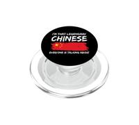 Chinese Flag Funny China PopSockets PopGrip for MagSafe