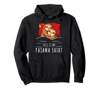 Chinese Flag Pajama Sleeping Sloth Sleepover China Pullover Hoodie
