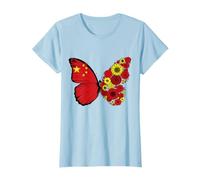 Chinese Flag Pride China Roots Butterfly Women Girls T-Shirt