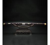 Chinese Flutes 1PC Chinese Traditional 8 Hole Bamboo Flute Vertical Flute Clarinet Student Musical Instrument Wood Color (Color : C key)
