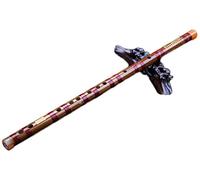 Chinese Flutes Bamboo Flute Musical Instrument Professional Bitter Bamboo Refined High-end Flute Beginners Introduction to Ancient Flute E Performance Level (Size : G Tone)