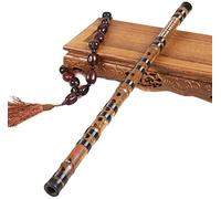 Chinese Flutes Bamboo Flute Professional Musical Instrument One Section Purple Bamboo Flute Adult Examination Fife Junior College Recommended Manual Hand Tuning Pure Tone (Size : D Tone)