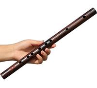 Chinese Flutes Retro Flute Mahogany Flute High-end Solid Wood Piccolo Children Adult Beginners Ancient Style Small Musical Instruments Without Membrane Holes (Size : C Tone)