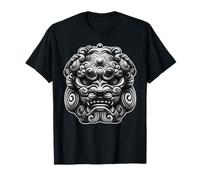 Chinese Foo-Dog Blackwork T-Shirt
