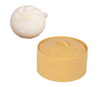 Chinese Food Compressible Ornament, Slow-Rising TPR Dumpling & Steamed Bun Keychain Pendant, Stress Relief Fidget Accessory for Kids Adults D