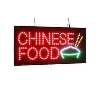 Chinese Food Sign, TOPKING Signage, LED Neon Open, Store, Window, Shop, Business, Display, Grand Opening Gift