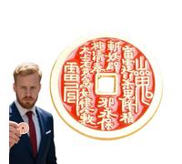 Chinese Fortune Coin | Tai Sui for Necklace - Portable Souvenir Collectible for Home Desk Decor, Health and Wealth Keepsake