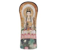 Chinese God Guanyin Golf Club Head Cover Set Headcovers with Interchangeable No. Tags for Driver, Woods and Hybrid