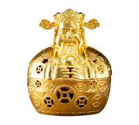 Chinese God of the Prosperity Statue - Prosperity Figure, Alloy Power Censer, Indoor Wheel Statue, Aromatherapy for Family Meditation, Hotel, Outdoor Yoga, Country House