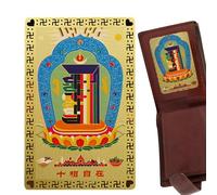 Chinese God of Wealth Card, Wealth God Gold Card, Feng Shui Gold Card God of Wealth, Golden Talisman Card, Living Room, Bedroom, Decoration for Family, Friends