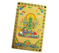 Chinese God of Wealth Card, Wealth God Gold Card - Feng Shui Gold Card God of Wealth - Golden Talisman Card for Family Friends Decorative for Wealth and Happiness for Living Room Egg