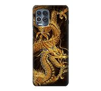 Chinese Gold Dragon Printed Case Cover For Motorola Edge S
