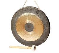 Chinese Gong Hand Selected, Calming Sound, Chinese Gong With Traditional, Includes Gong Mallet, Hanging String, For Sound Healing, Quality, Meditation, Yoga(24inch)