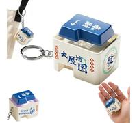 Chinese “Good Fortune” Keychain Fidget Toy with Sound, Creative Chinese Character Button Keychain, Press-to-Sound Detachable Keycap for Anxiety and Focus, Novelty & Gag Toys for Adults & Kids