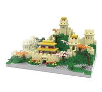 Chinese Great Wall Micro Building Blocks Set, 3000+ PCS Juyongguan Section Architecture Model, Mini Bricks Construction Toy for Teens, DIY Educational Building Kit with (Yanmenguan Pass)