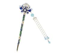 Chinese Hair Clip - Tassel Hair Headpiece | Firm Hold Asian Hair Stick, Elegant Plate Hair Fork Stylish For Women Girls Teens