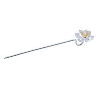 Chinese hair jewelry, Retro Hair Sticks for Women Long Hair 925 Silver, Simple Lotus Flower Hair Pin Handmade Antique Hair Bun Accessories for Girl