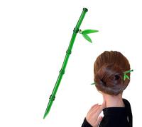 Chinese Hair Pins,Bamboos Shape Hair Chopstick - Decorative Resin Pins Bun Holder Elegant Headpieces for Girls Women Teens Banquet Etiquette Tea Art Display