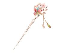 Chinese Hair Stick Metal Vintage Hair Stick Japanese Hair Sticks Flowers Hair Chopsticks Opal Hair Clip Hair Stick Hair Accessories (Colourful)