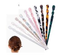 Chinese Hairpin,Chinese Hair Accessories,10 Pcs Leopard Print Tortoise Shell Hairpins, Chinese Hairpins Long Chopstick Hair