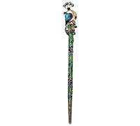 Chinese Hairpin Chopstick Blue Alloy Retro Bun Holder | Simple Elegant Style, Decorate Hairstyle, Smooth Finish to Protect Hair, for Women and Girls