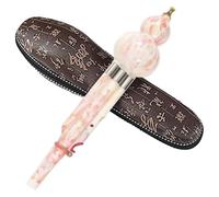 Chinese Handmade Flute Gourd Flute， Bamboo Hulusi Chinese Handmade Hulusi Black Gourd Cucurbit Flute Ethnic Musical Instrument Key Of C/B With Case For Beginner Music Lovers